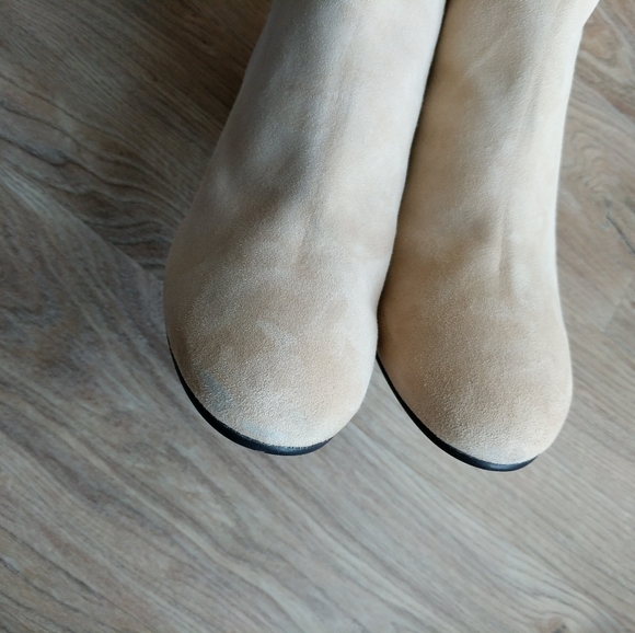 Stuart Weitzman Eloise 75 Bambina Suede Boots Wide - Picture 4 of 8